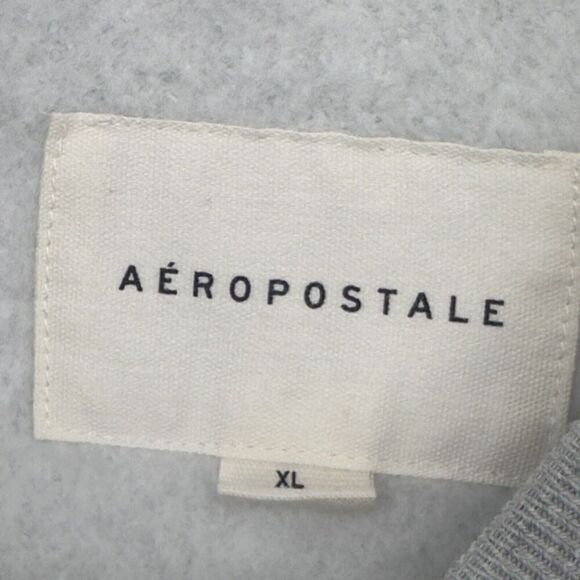 Aeropostale Sweatshirt‎ Women's  Gray Spell Out Logo Y2K Preppy Sweater Size XL - Picture 11 of 12